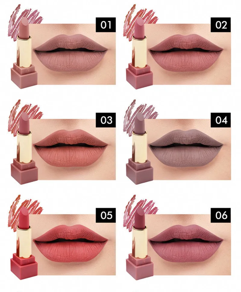 Набор матовых помад для губ 12 шт./лот водостойкий питательный бархатный карандаш