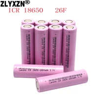 8 40pcs 18650 battery 3 7v rechargeable batteries 2600mah li ion icr18650 26f battery for flashlight notebook mobile supply