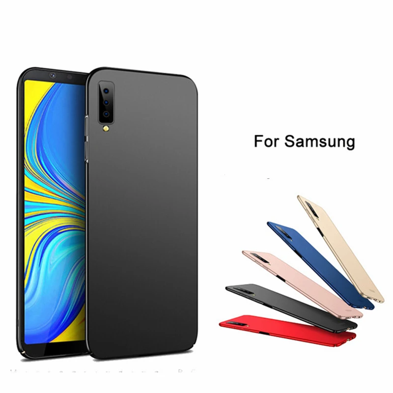 Ультра-тонкий твердый ПК полное покрытие чехол для samsung Galaxy A70 A60 A50 A40 A30 A10 A9 A8 A7 A6 J6 S8 S9 S10 плюс S10e Note 8 9 чехол s