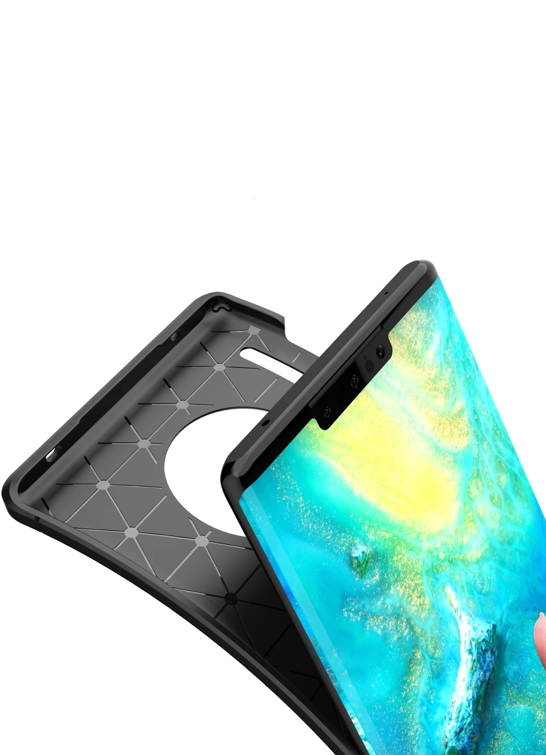 

Carbon Fiber Case For Huawei Mate 20 Lite Mate 20 Pro Mate 30 Lite Case Soft Protective Shell Back Cover Case Coque Funda