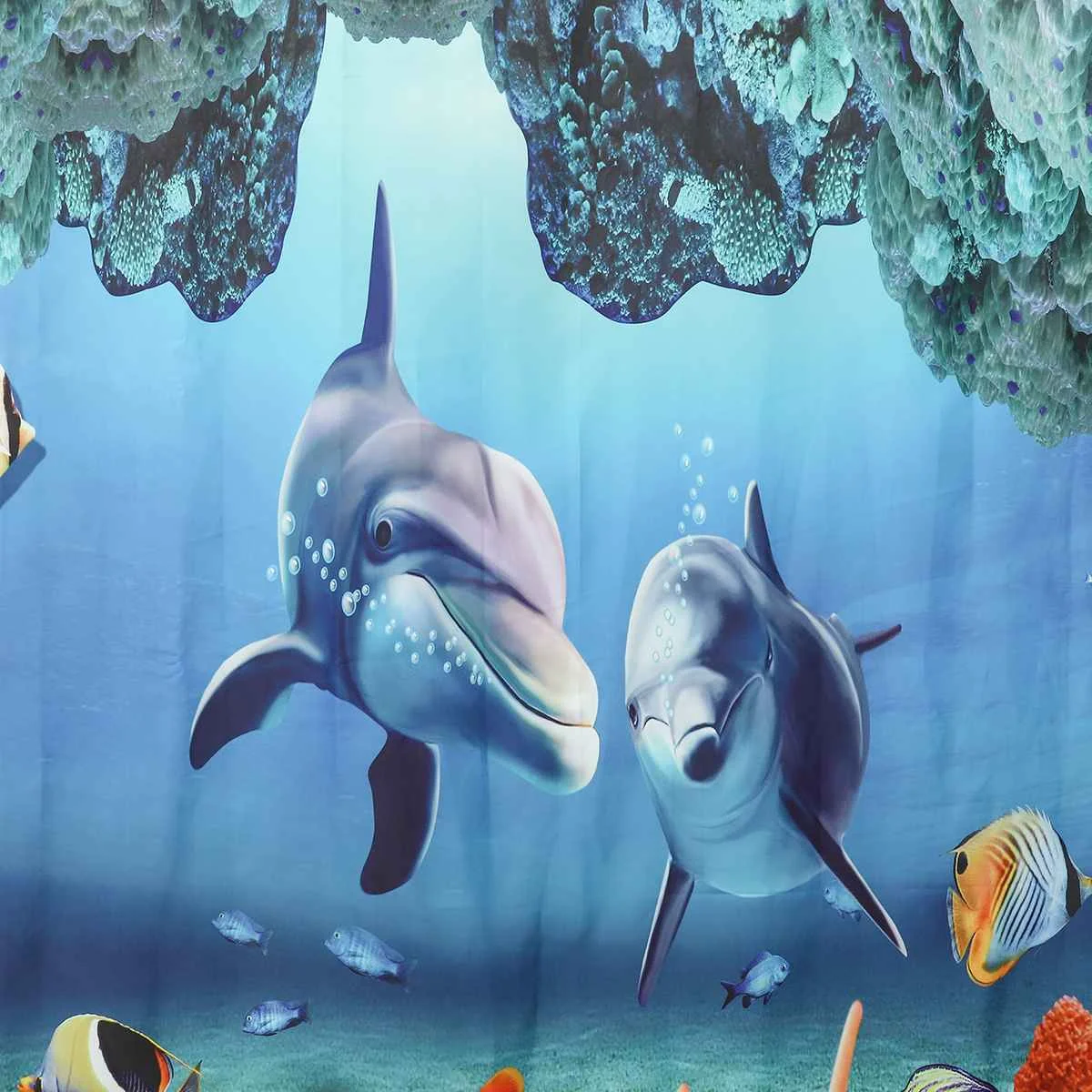1/3/4 шт. Океанский дельфин занавеска для душа с глубокой водой полиэфирная