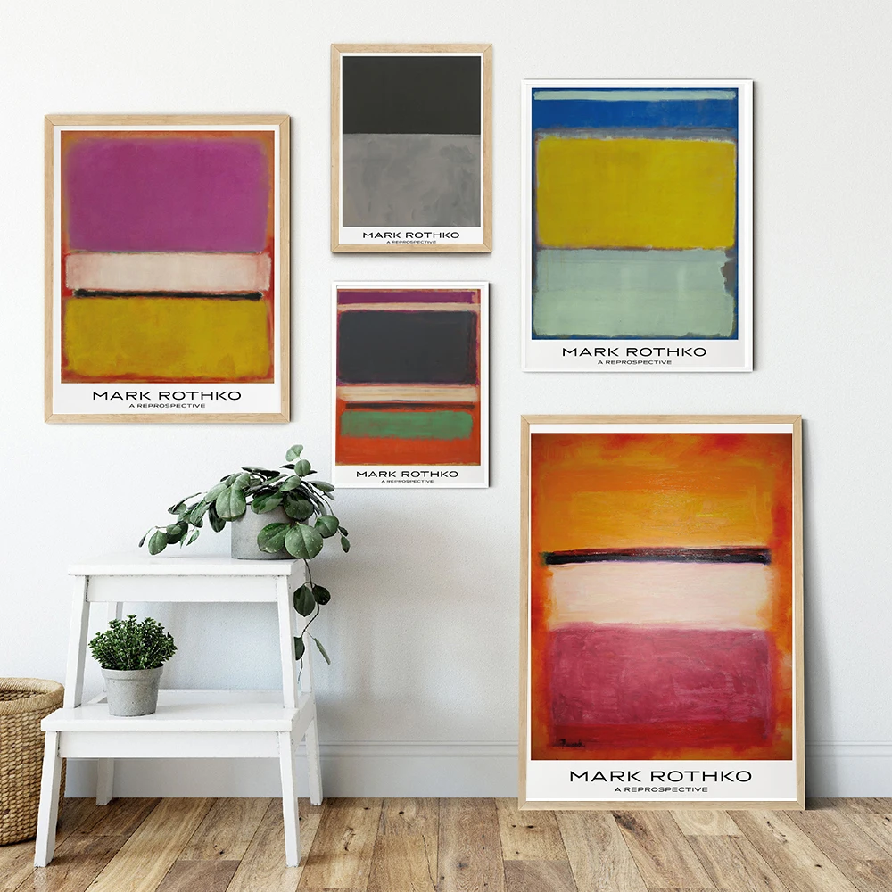 

Mark Rothko Abstract Color Canvas Art Posters and Print Scandinavian Canvas Oil Painting on The Wall Pictures Home Decor Cuadros