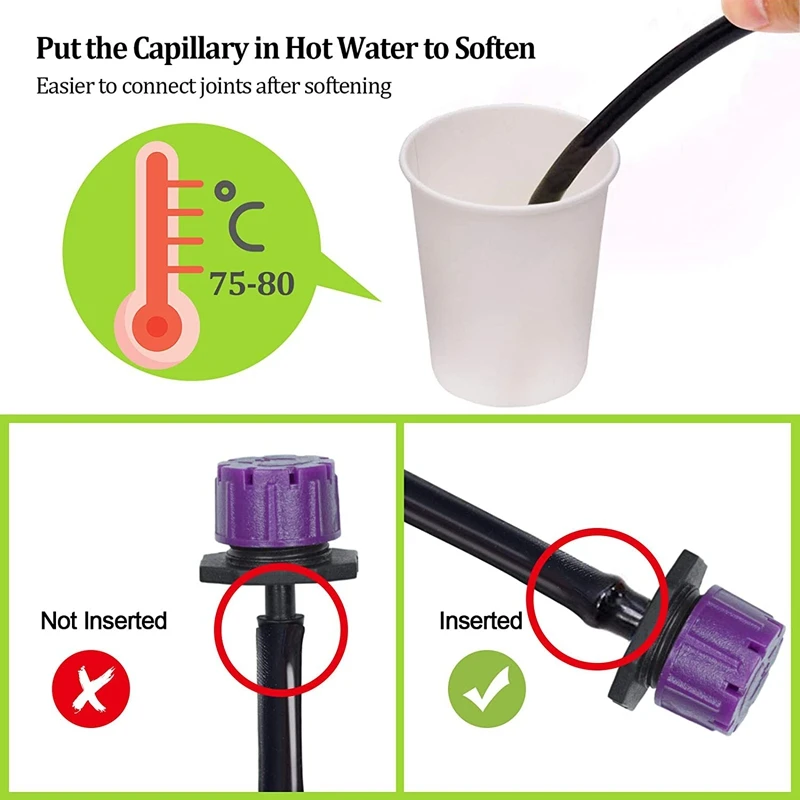 200 шт. регулируемая система капельного орошения Micro-Type разбрызгиватели для полива