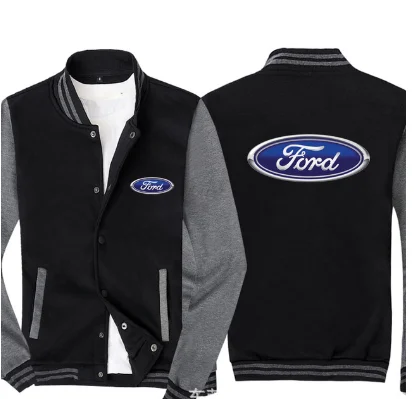 

Baseball uniform Spring Autumn Sweatshirt for FORD Men Slim Fit Jacket Men Hip Hop Harajuku Unisex Baseball Jacket uniform SlimK