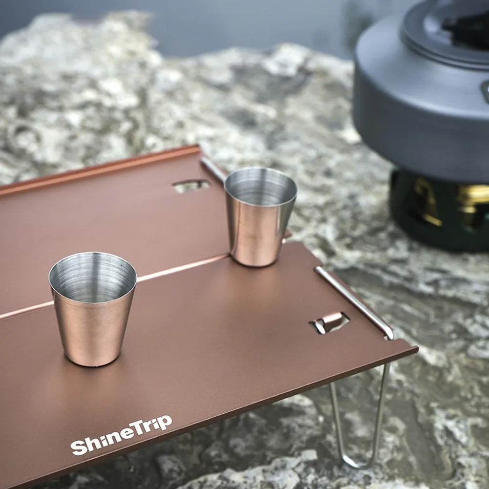 

Multipurpose Camping Table Folding Waterproof Aluminum Alloy Outdoor Camping Table 29.8*21*8.4cm Mini Portable Outdoor Tool