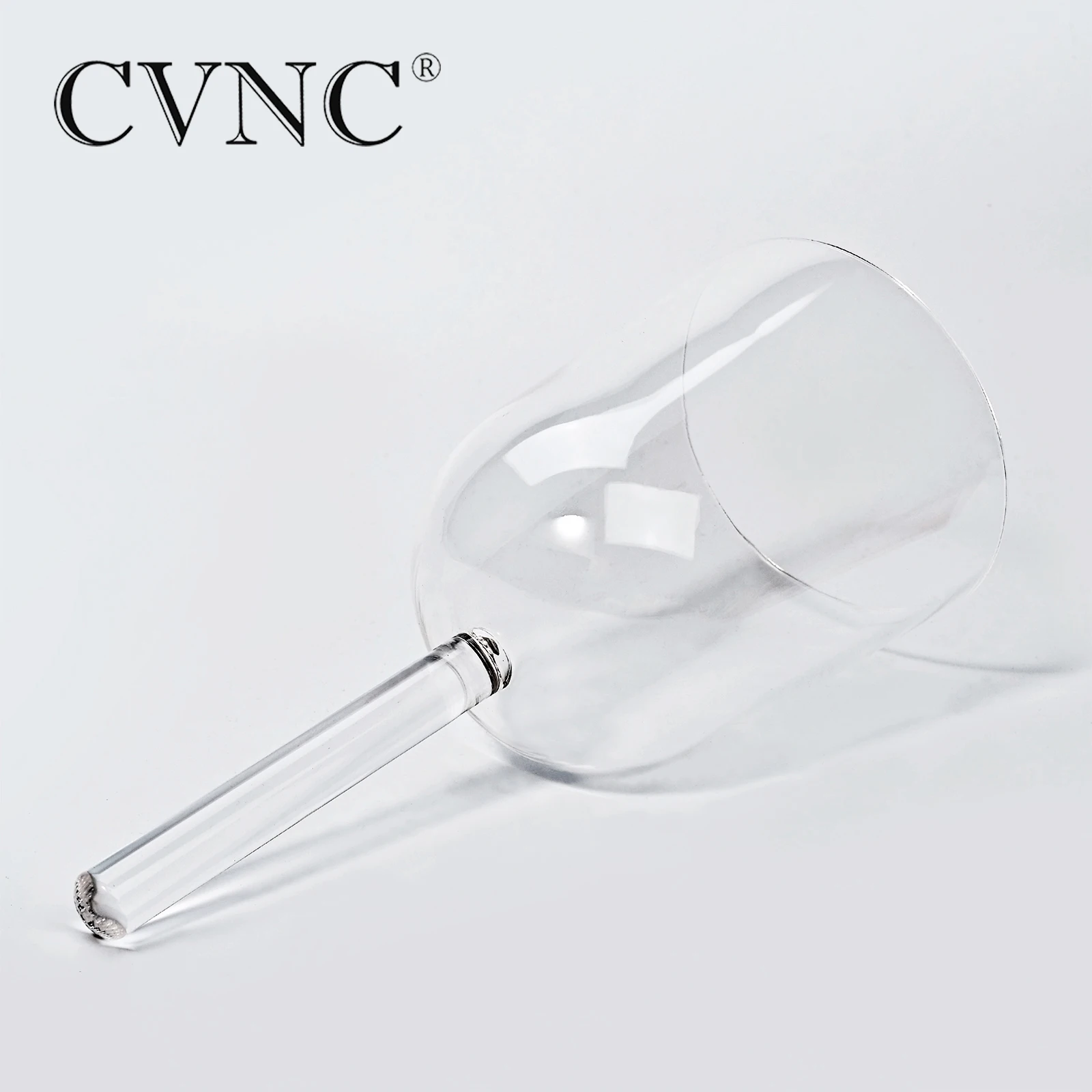 CVNC 528 Гц прозрачный кристалл Поющая колокольчик или Хрустальная чаша с ручкой для