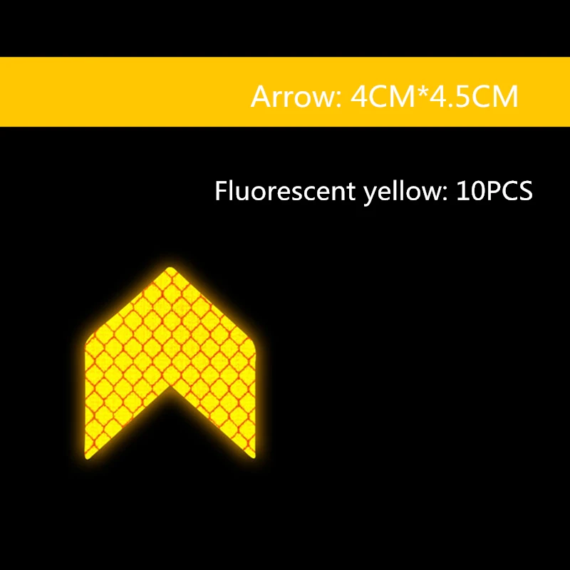 10 шт светоотражающая лента Защитная Наклейка для грузовика мотоцикл велосипед