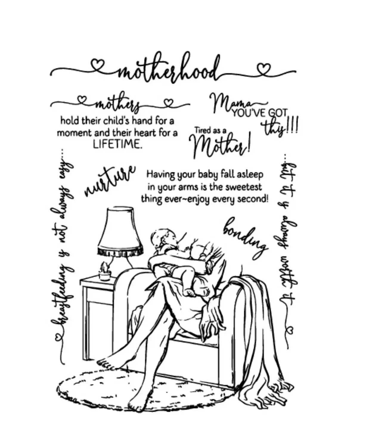 Прозрачный силиконовый штамп/печать для скрапбукинга своими