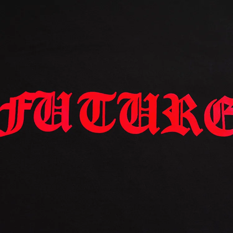 

New Novelty modern Future Men Embroidery Leopard T Shirts T-Shirt Hip Hop Skateboard Street Cotton T-Shirts Tee Top kenye #D94