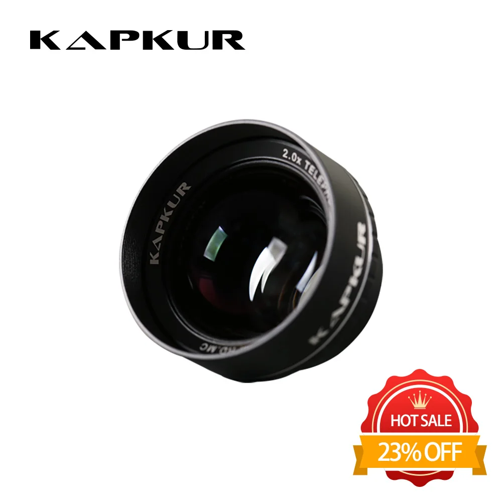 Объектив для телефона Kapkur телеобъектив 2.0X HD 4K серии iPhone с чехлом Kapkur|Объективы