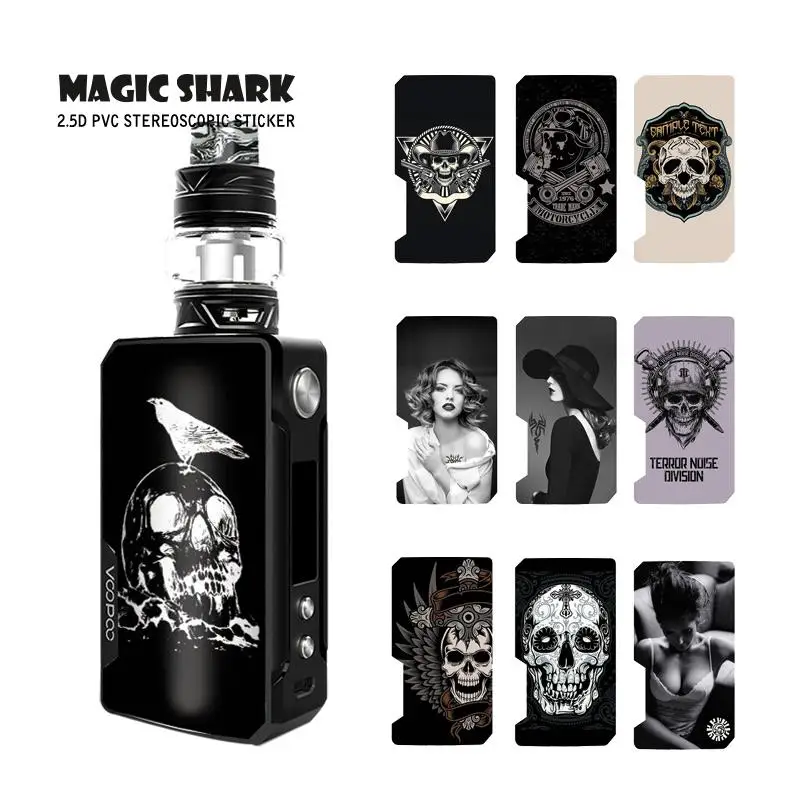 Чехол Magic Shark Skull для Voopoo Drag 2 II 051 060 Стильный винтажный водонепроницаемый чехол