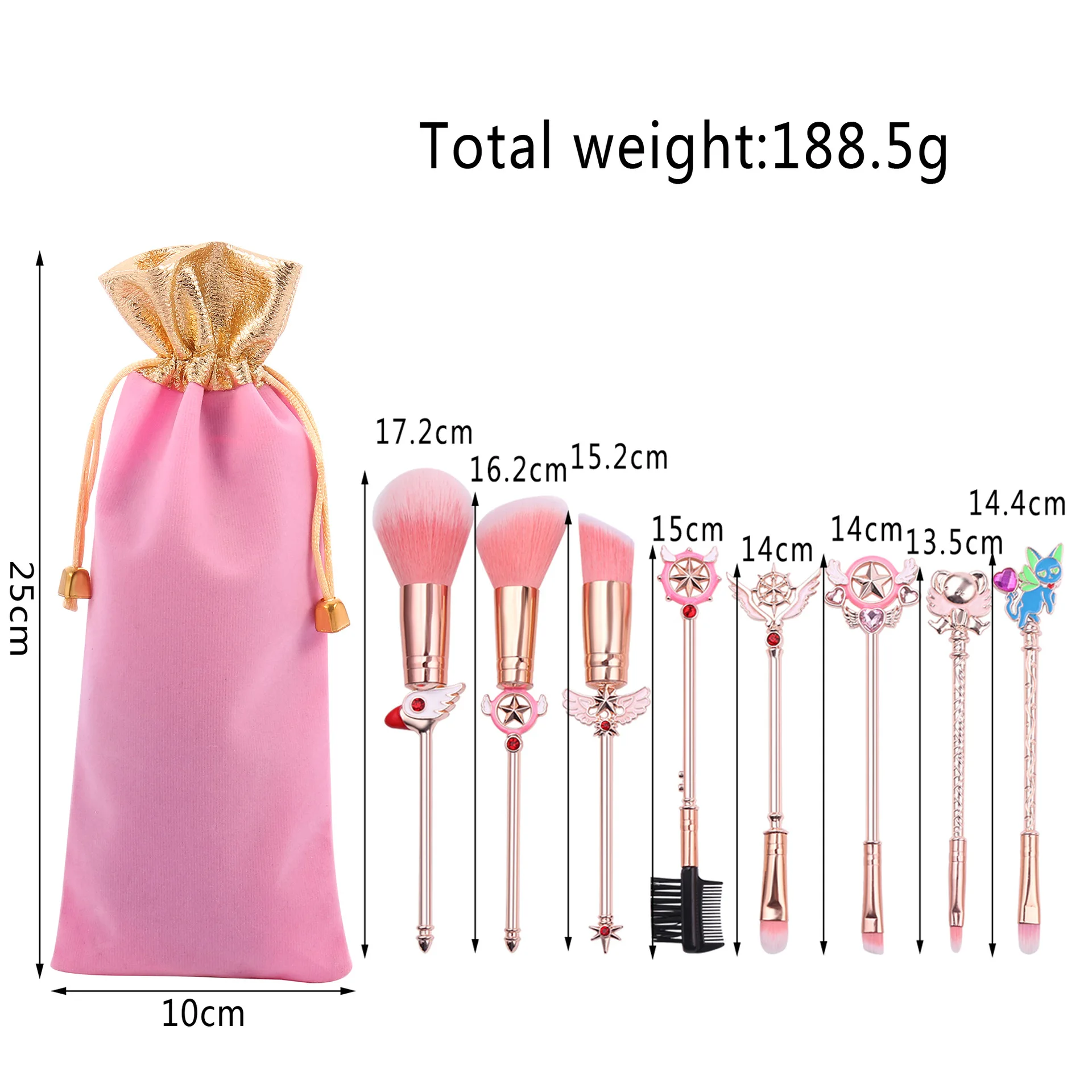 

NEW 8Pcs Makeup Brush Set Variety Sakura Makeup Brush Birthday Holiday Gifts Powder Eyeshadow Cosmetic Brush Kit