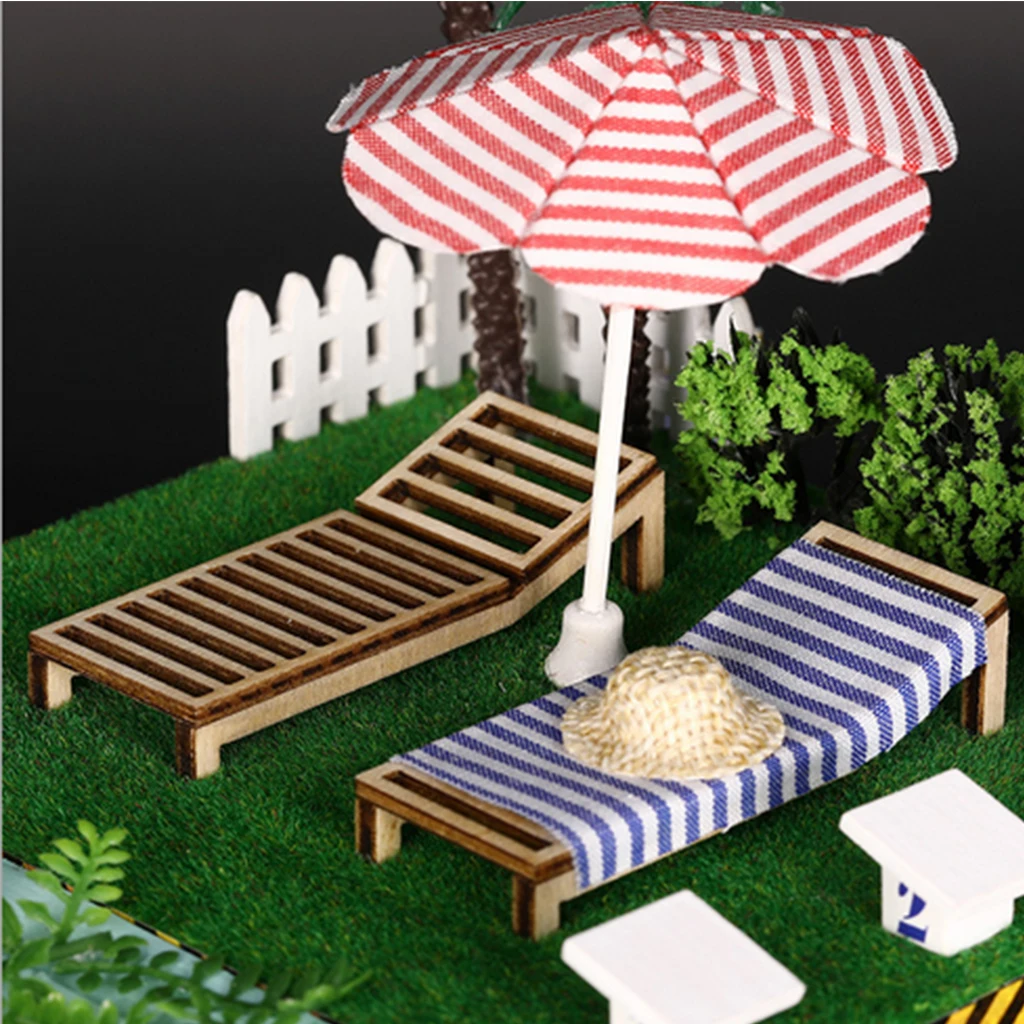 

1:24 Dollhouse Miniature with Furniture DIY Dollhouse Kit - Sea Post Station