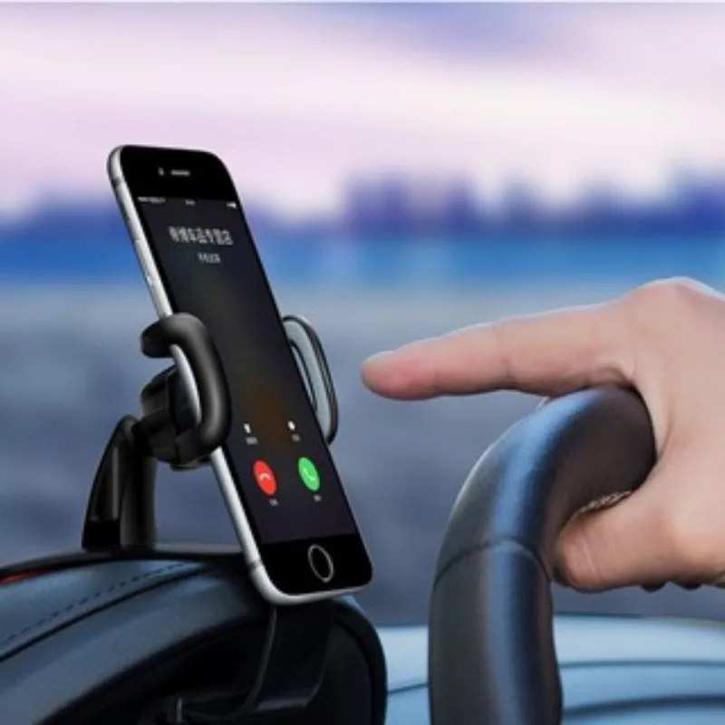

Bracket Rotatable for Mobile Phone Car Dashboard Mount Phone Holder Stand Clip on Cradle Universal Cell Phone GPS Support Clip