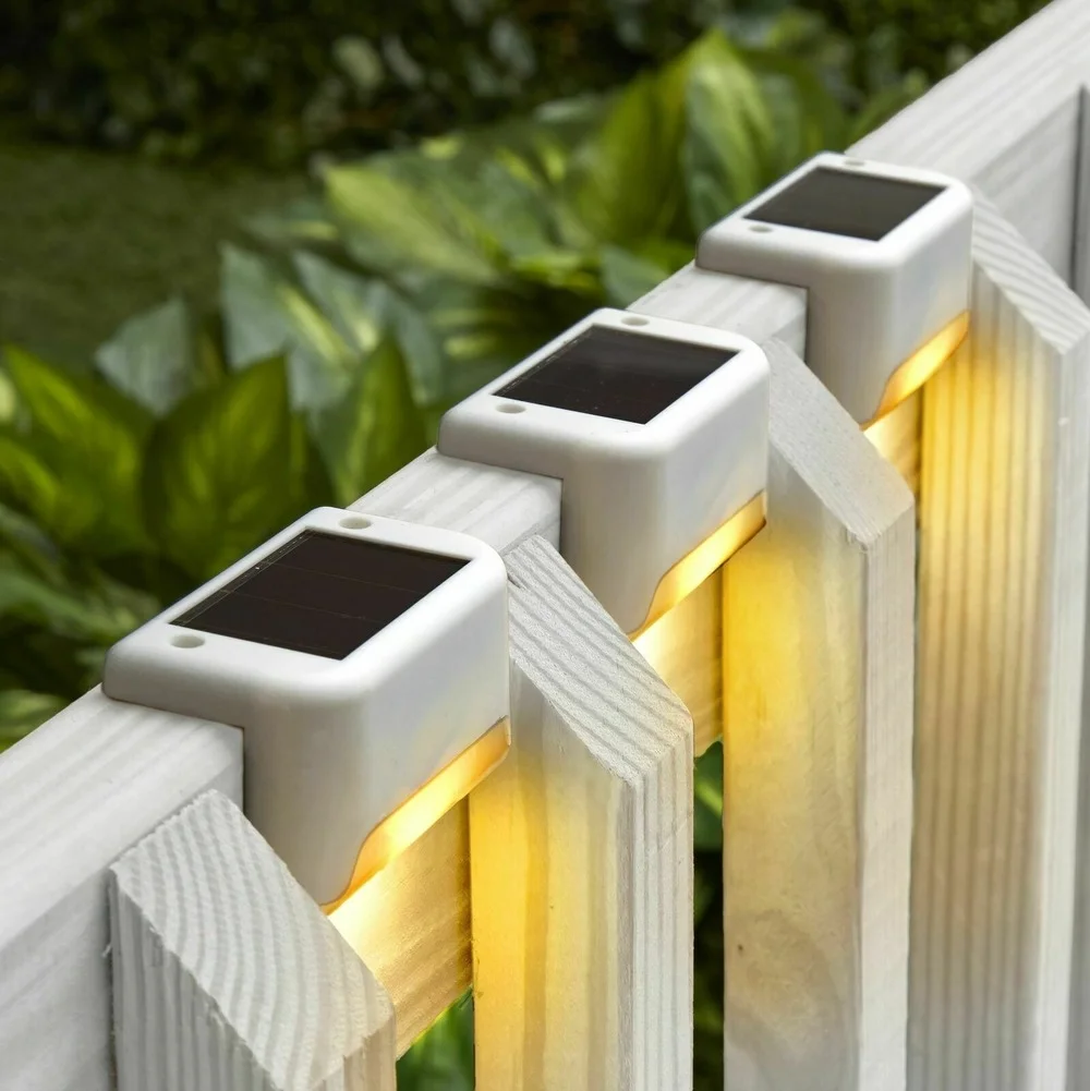 

16Pcs Solar Lights Solar Step Lights Outdoor Waterproof Led Solar Power Garden Lamp decoration for Patio Stair Garden Yard Fence