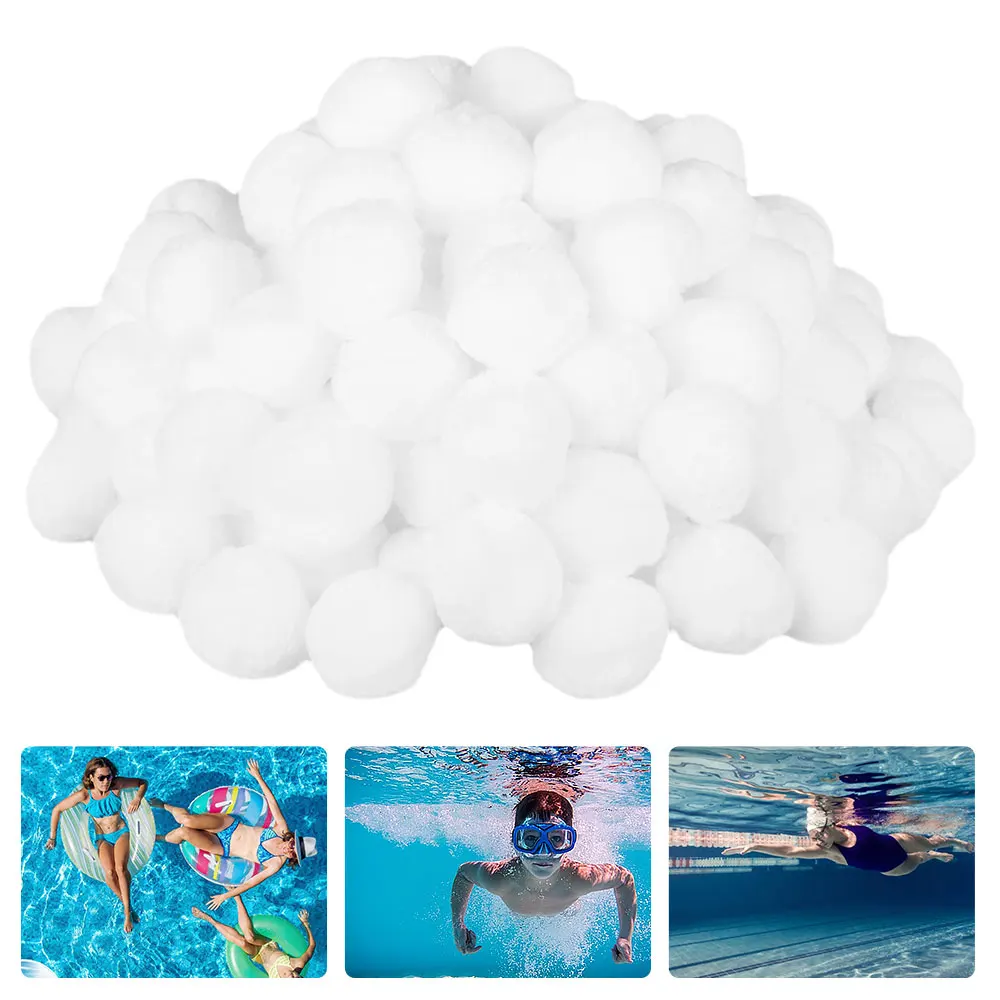 

500g Pool Filter Balls Swimming Pool Filtration Cleaning Ball Eco-Friendly Fiber Sand Filters Media Water Filtering