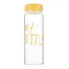 Прозрачная бутылка для воды для сока лимона, 500 мл