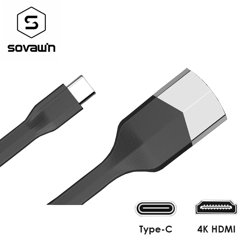 

USB C HDMI Cable Type C to HDMI Converter Male 4K 2K 3.1USB-C 10 Gbps High Speed HDMI Adapter For Samsung Huawei Macbook PC