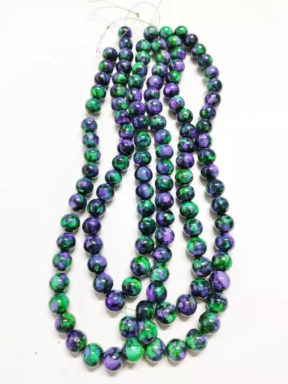 

6 strands glass beads in 10MM 38pcs for women DIY jewelry accessories