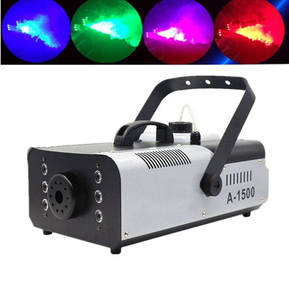 

1500W Fog Machine With 6x9W RGB 3IN1 LED Lights/Professional Stage LED Smoke Machine For DJ/Bar/Disco Home Party Fogger Ejector