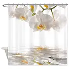 Декоративная Водонепроницаемая занавеска для ванной из полиэстера