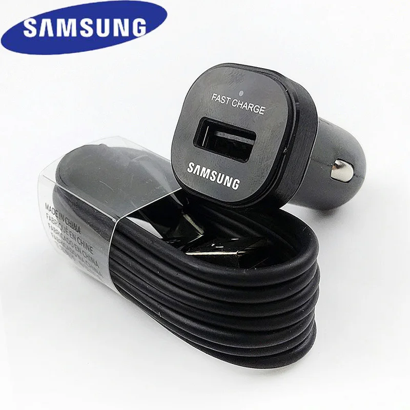 Автомобильное зарядное устройство Samsung Оригинал QC3.0 18 Вт Быстрая Зарядка адаптер