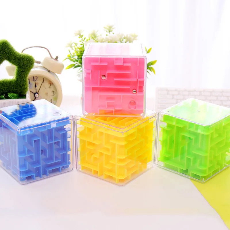 3D прозрачный лабиринт шестигранная игрушка головоломка чехол для ручной игры
