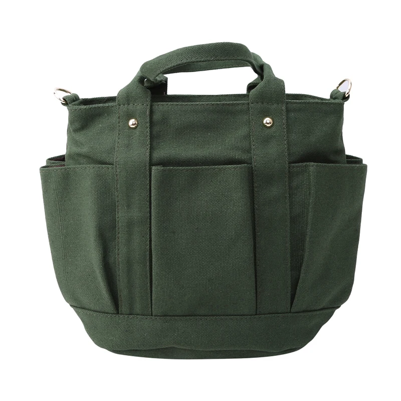 

Vintage Canvas Tote Shoulder Bags Reusable Women's Handbag Shoulder Handbags Female Solid Color Messenger Bag