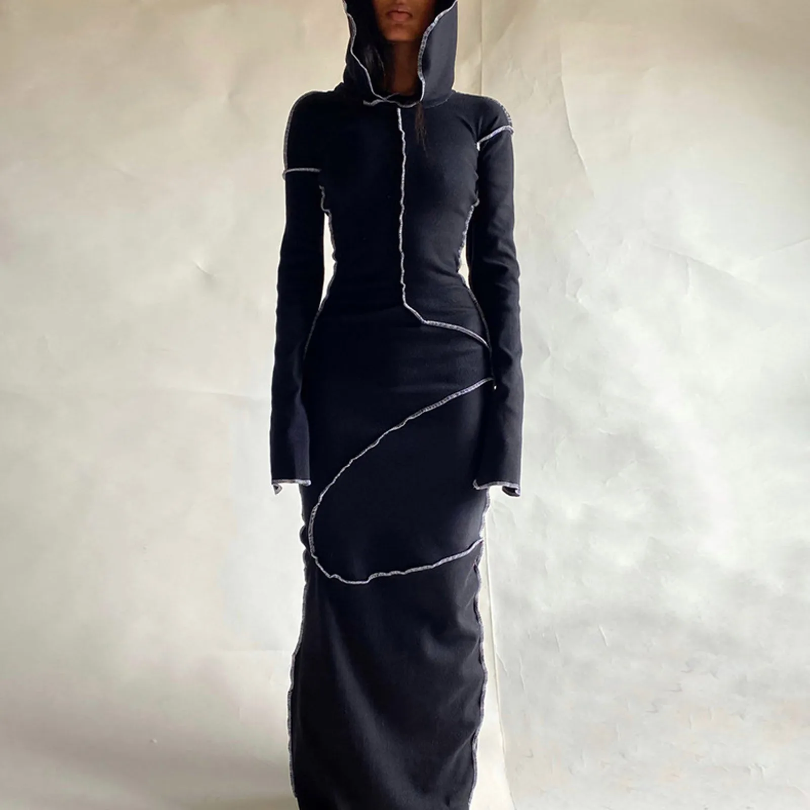 Новое поступление 2021 Женский Повседневный пуловер Лоскутная Толстовка с длинным