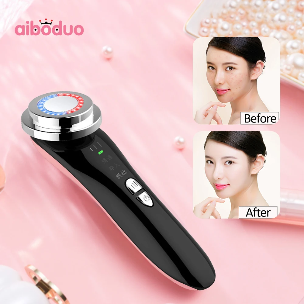 

Face Lift Devices Skin Rejuvenation RF Microcurrent Facial Massager Therapy LED Photon Anti Aging Wrinkle EMS Beauty Apparatus