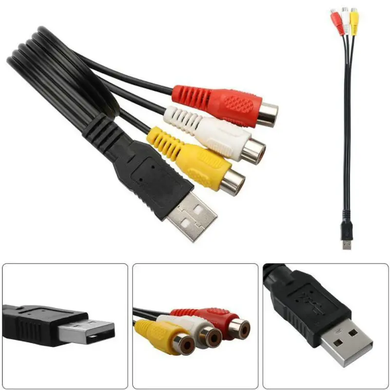 Кабель-адаптер с USB штекером на 3RCA AV для HDTV UK | Компьютеры и офис
