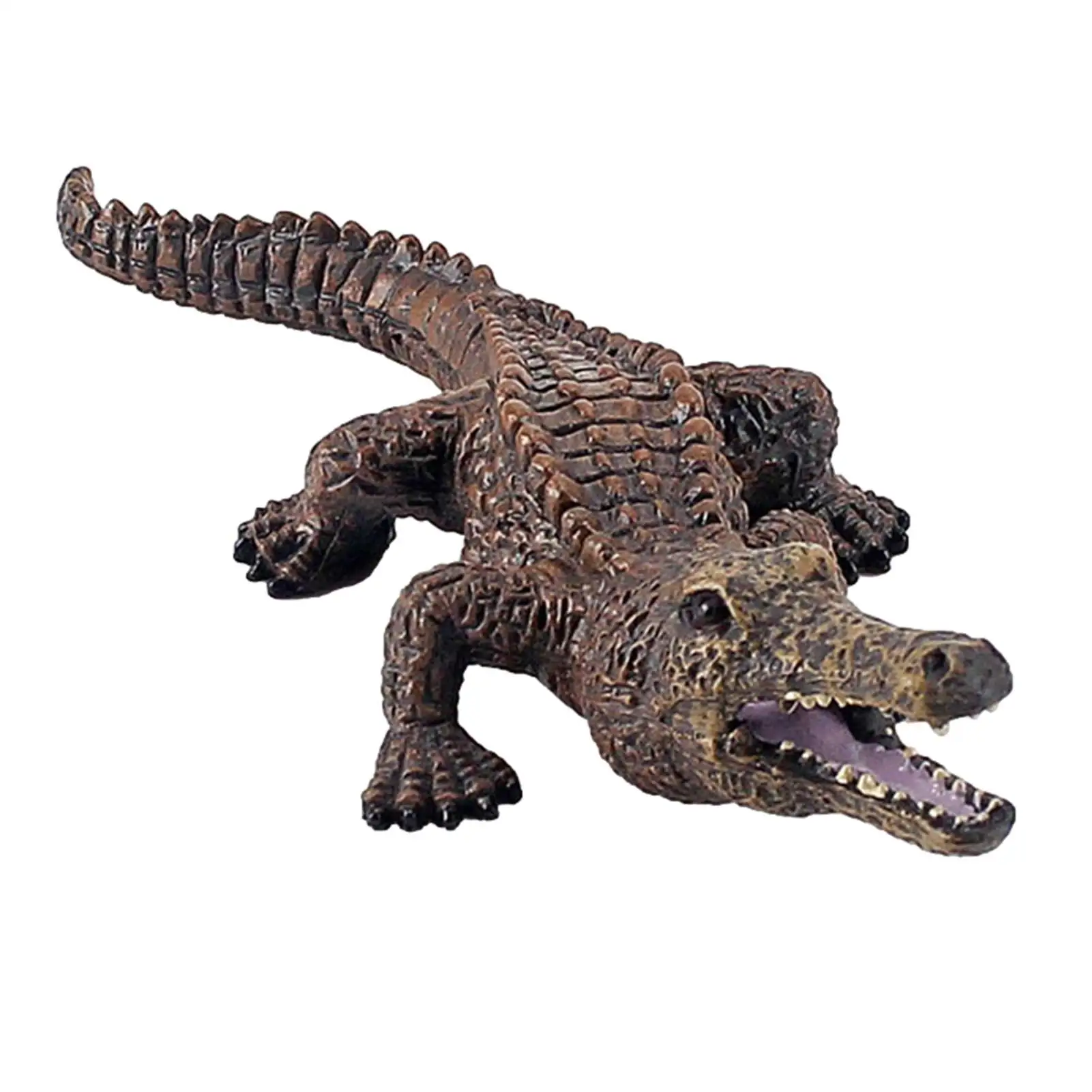 

Realistic Alligator Figurines Simulated Crocodiles Model Aquarium Alligator Wild Life Animal Toys Swamp Gator Statue Beast Lawn