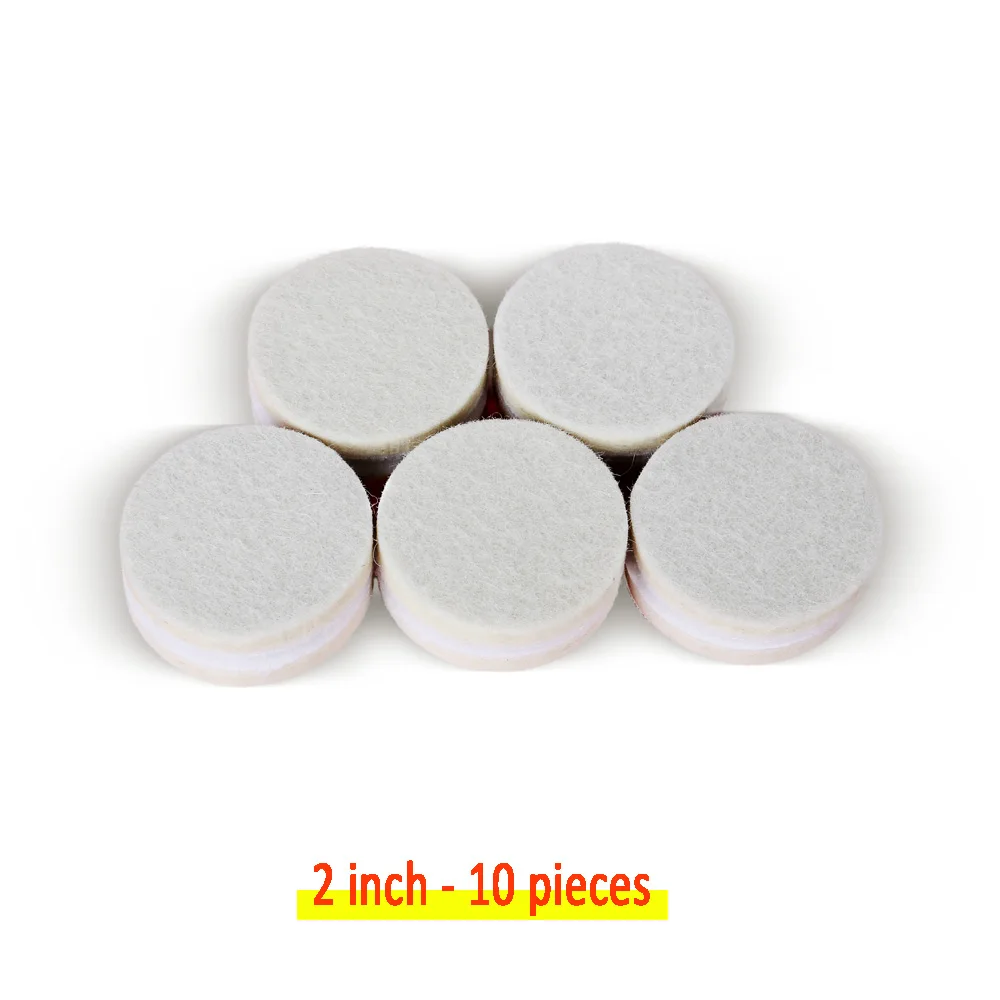2 inch 10 pieces Z-LION 1/2/3/4/5/6/7 дюймов полировальная подушечка из шерсти автомобиля полировка диска 5 мм Толщина влажные для автомобиля металла Стекло для чистки и полировки для восковой депиляции - Цвет: 2 inch 10 pieces