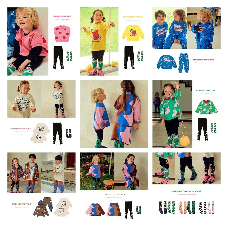 

Children Sweater2021be A/W Children's Suit Hooded Sweater Trousers Boy T-shirt Girl Sweatshirt Cute Girl Leggings Skirt Suit