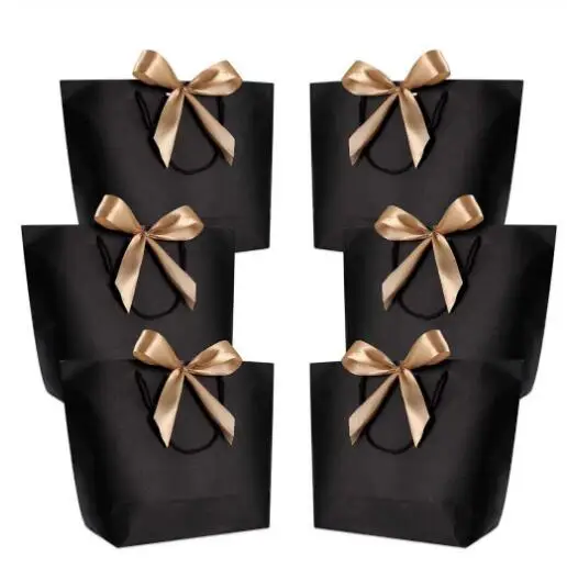 12 шт. Подарочная коробка большого размера упаковка с золотыми ручками бумажные