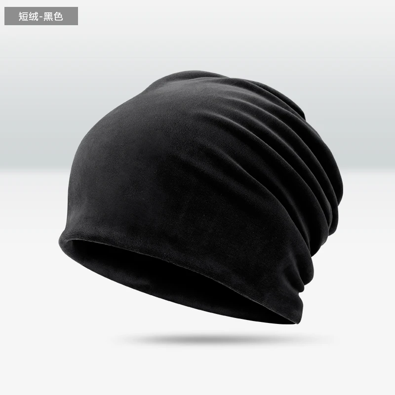 Шапка тюрбан, шапка cc, женская шапка, шапки gorros Mujer invierno, зимние шапки для мужчин, мужские зимние шапочки, зимняя шапка, зимние шапки - Цвет: Black