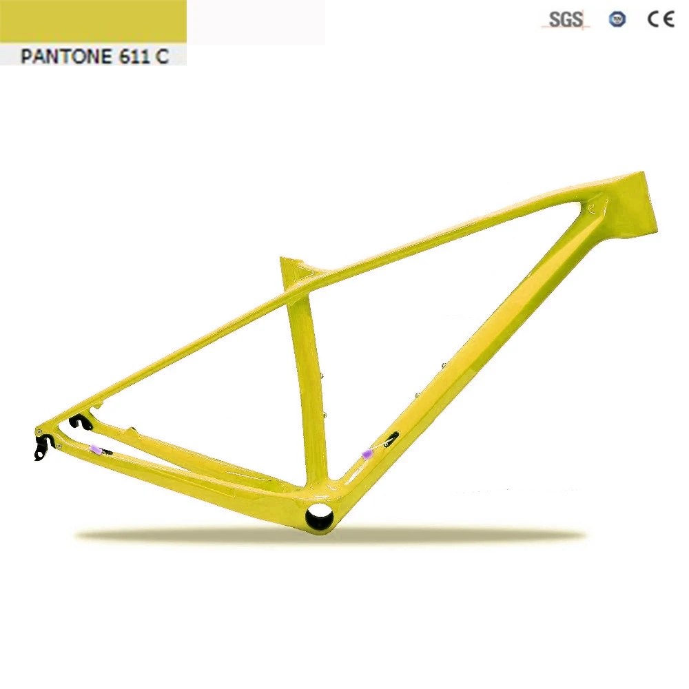 Yellow 29er рама карбоновая для горного велосипеда 27,5 er MTB карбоновая рама 29er Размер XS/S/M/L ось через 142x12 диск карбоновая mtb велосипедная Рама - Цвет: Yellow