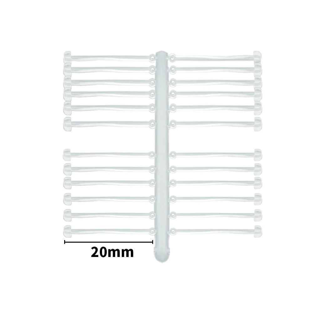 5Cards/120Stops Carp Fishing Hair Rig Fishing Bait Stop Pop Up Rig Stoppers Clear Color