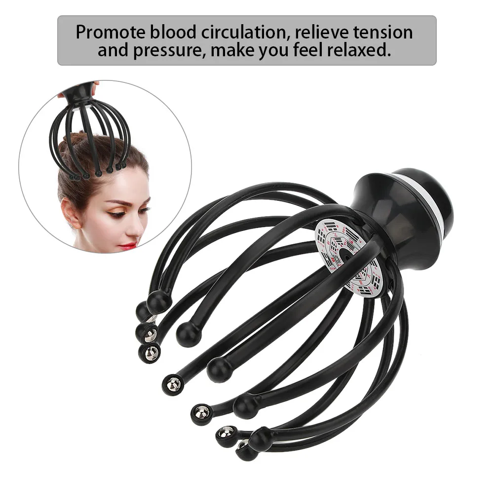 

Electric Vibration Head Massager Fatigue Stress Relief Massage 12-Claw Instrument Relax Massage Tens Pain Relief Head Care Tool