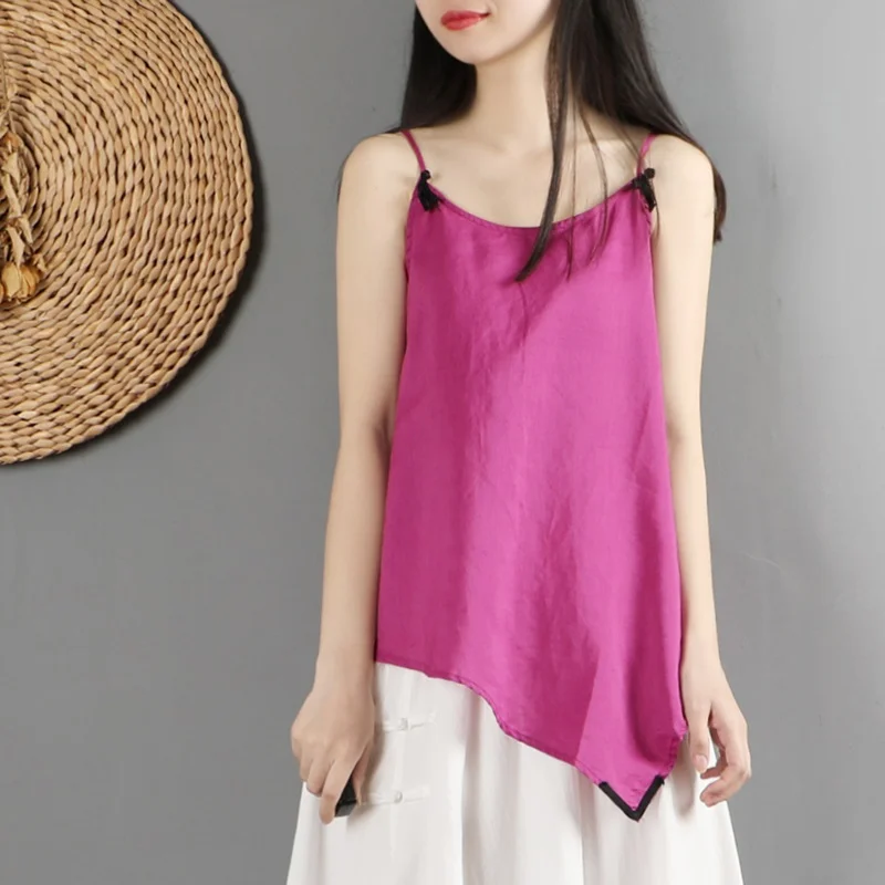 Традиционная китайская одежда для женщин топ Женская Асимметричная винтажная в