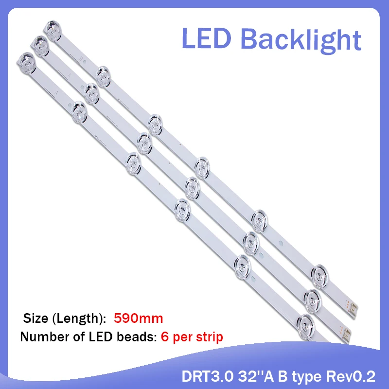 Светодиодная лента для подсветки LG 32LB561V UOT A B 32 дюйма DRT 590 6916l 2223A 2224A 3 шт. * 6