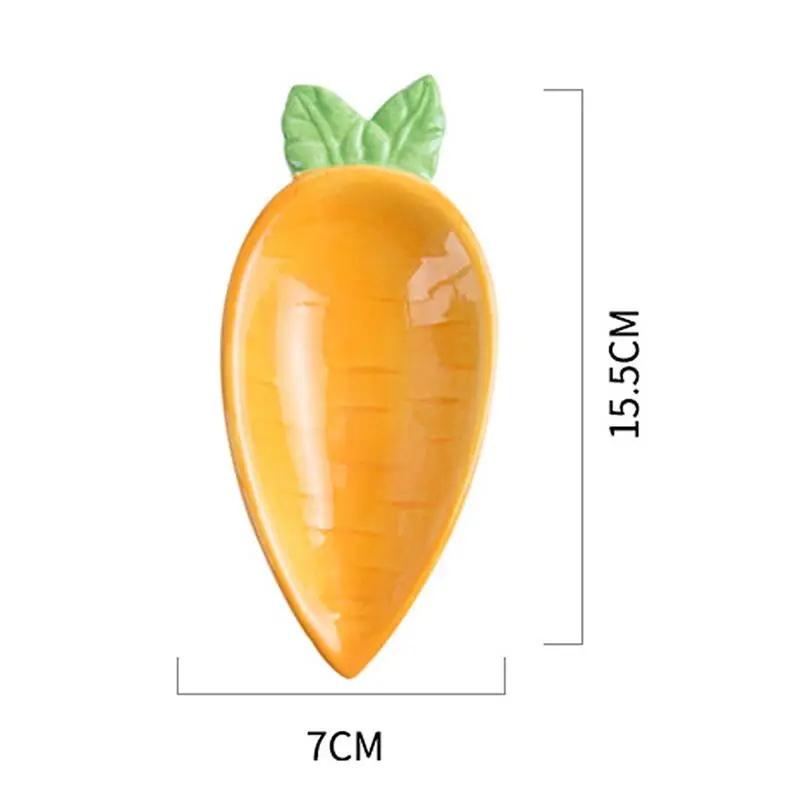 2 шт. керамическая посуда в форме моркови миски для окунания тарелка закусок - Фото №1