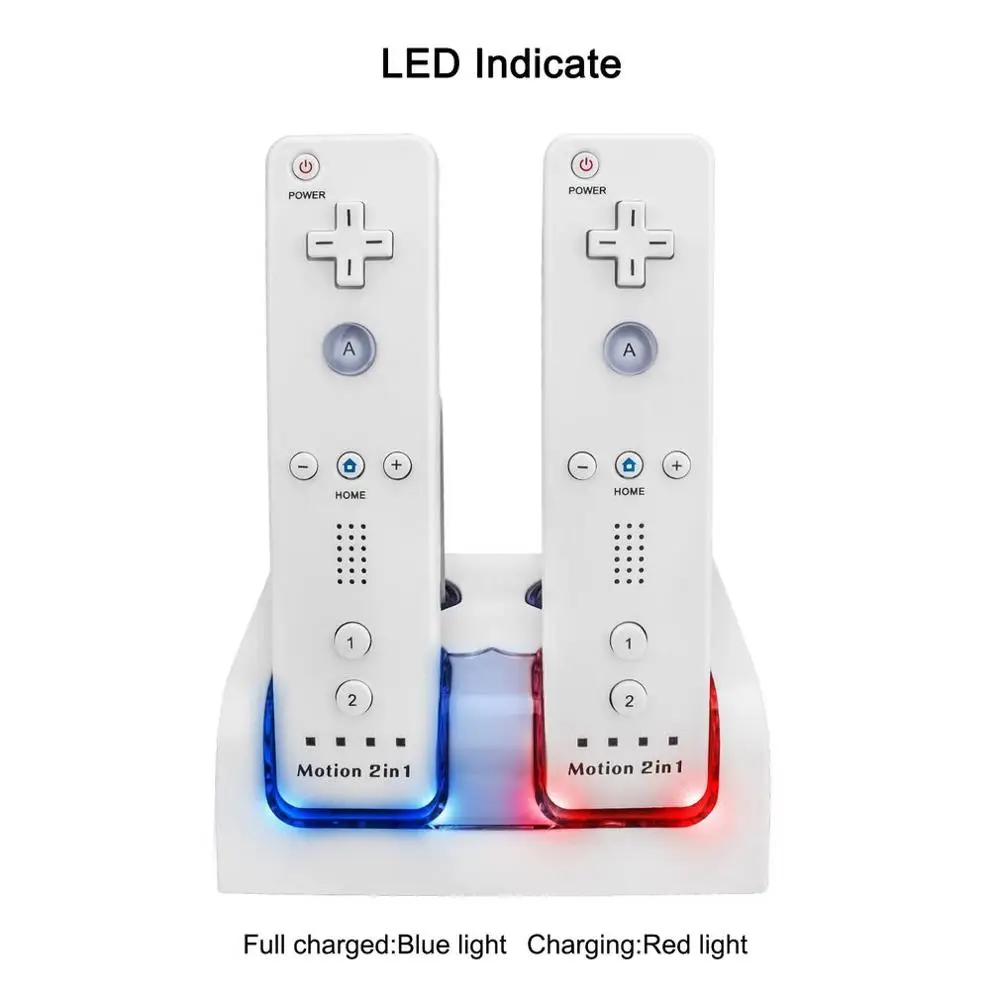 Новый пульт дистанционного управления двойной зарядной док-станции + 4x2800mAh