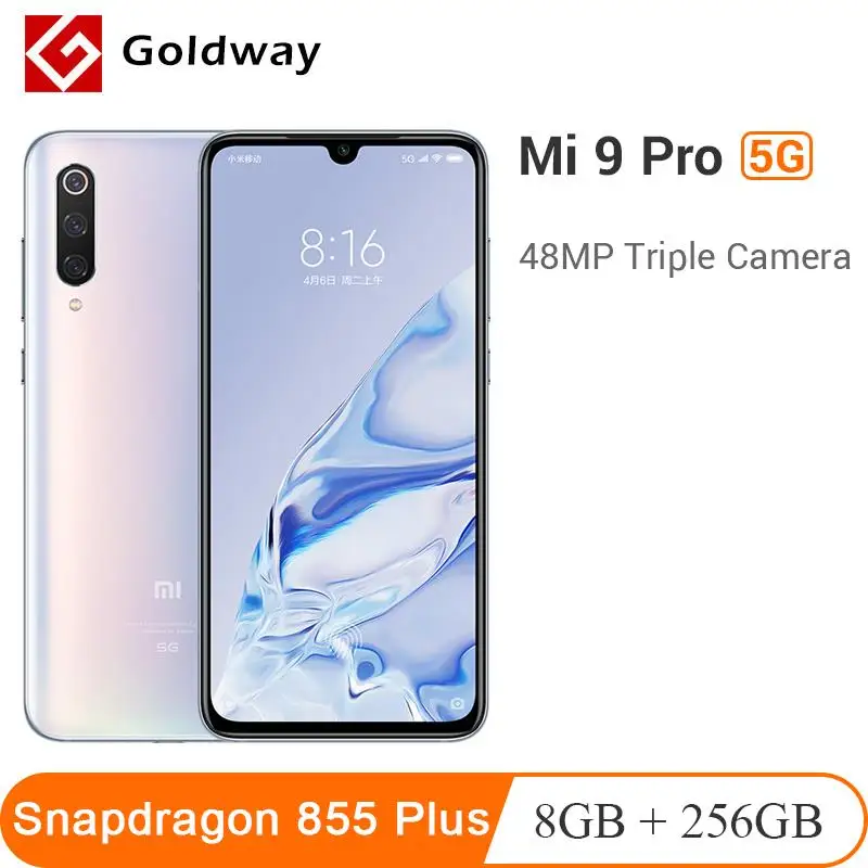 Xiaomi Mi 9 Pro 5G 8 Гб оперативной памяти 256 ГБ ROM львиный зев 855 плюс 48MP камера 6 39 &quotAMOLED