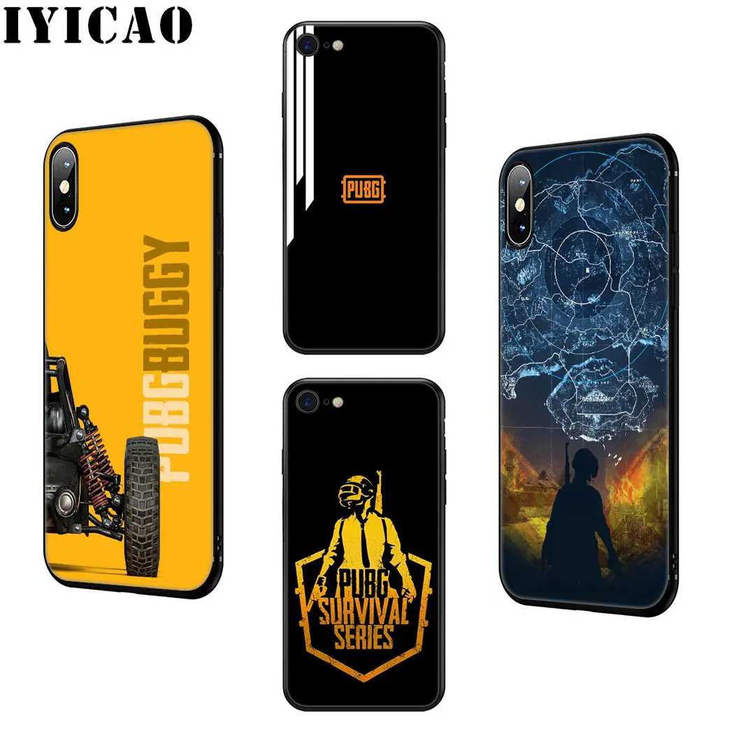 IYICAO PUBG Game Soft Silicone Case for iPhone 11 Pro Max XR X XS 6 6S 7 8 Plus 5 5S SE Phone |
