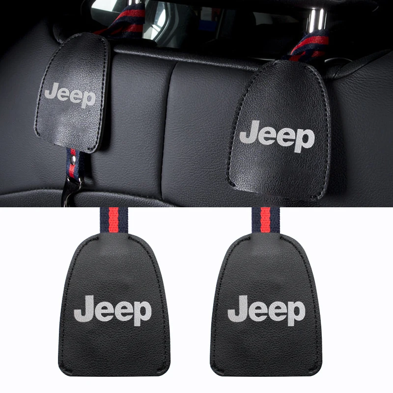 

1/2PCS Car Headrest Seat Back Hanger Hook for Jeep Renegade Cherokee Kl Xj Wk2 Compass 2012 Wrangler Jk Kj Zj Grand Accessories