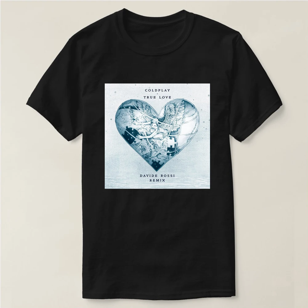 

Carvenjaeing Coldplay True Love Logo T-shirt Davide Rossi Remix Music Tee Tshirt Stylish Rock Band T-shirt Drop Shipping
