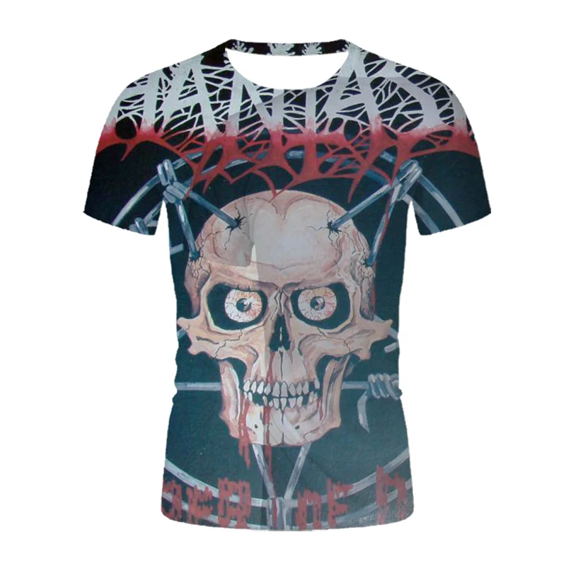 

3D printed skull T-shirt Men's t-shirts Harajuku graphic T shirt men clothes Summer breathable shirt Hip Hop Funny T-shirts tops