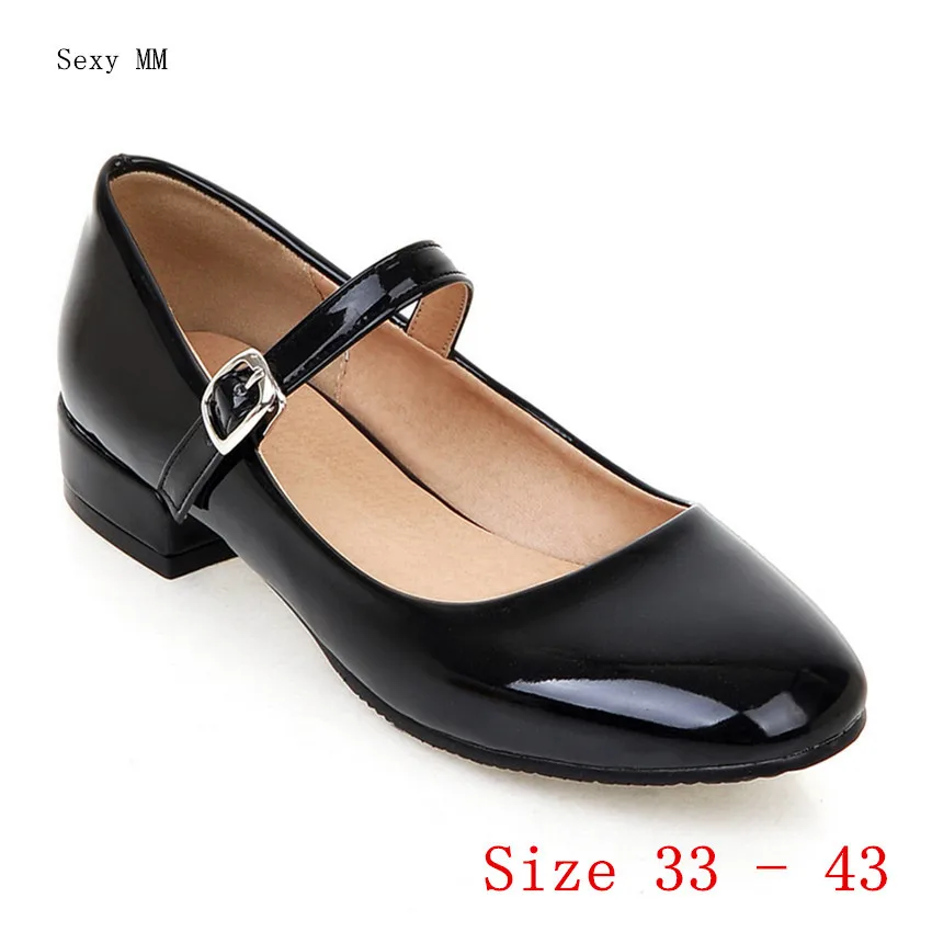 

Pumps Mary Janes Women Oxfords Career Shoes Low Med Heels Woman Low Med Heel Shoes Small Plus Size 33 - 40 41 42 43
