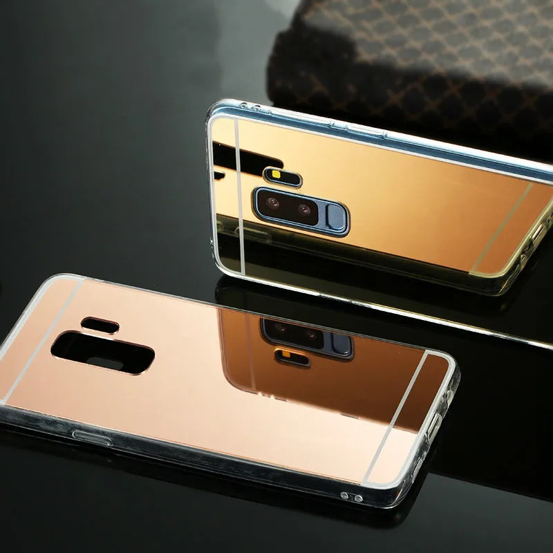 Зеркальный чехол для телефона samsung Galaxy A6 A8 A7 Plus 2018 S8 S9 S10 Lite Pro Note10 J7 Duo J5 J2 Prime TPU